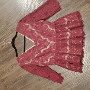 Anthropology Maeve Lace Peplum